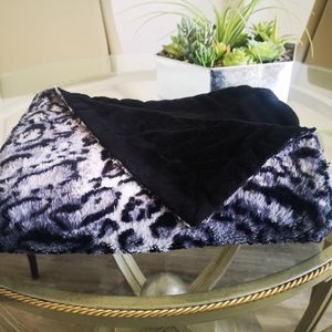 Soft Black White And Grey Throw Blanket